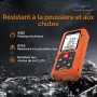 Elitech Télémètre Laser 50m Metre Laser Numérique Mesure Longueur Surface Volume Pythagore, 99 Mémoires, Niveau à Bulle Intégré,
