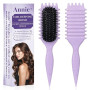 Brosse cheveux bouclés pour boucles définies parfaites - Brosse à friser antistatique avec design d'aération pour cheveux secs e