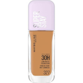 Maybelline New York Superstay 30H Fond de Teint Mat Lumineux 327 35ml | Formule vegan, Résiste chaleur transpiration eau, Non co