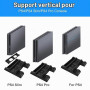 EEEKit Ventilateur pour PS4 Slim, Support Ventilateur de Refroidissement pour PlayStation 4 Pro avec Station de Charge pour 2 Ma