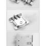 2 Pièces Roulette Porte Coulissante Placard,Roulette Coulissant Armoire,Kit Coulissante pour Porte de Garde-robe Roues Vitrines,