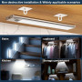 JEKEMORYE Lampe LED Rechargeable Cuisine Reglette - Blanc 20CM 3 Pièce