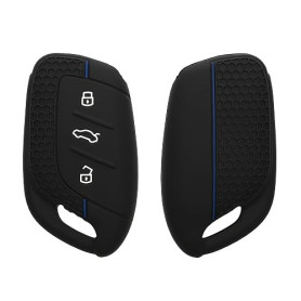 kwmobile Coque clé de Voiture Compatible avec MG 3-Touches ZS MG4 MG5 MG6 Accessoire clé Voiture - Protection étui Souple en Sil