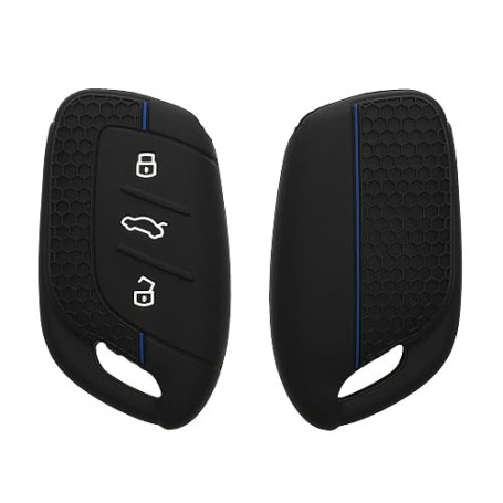 kwmobile Coque clé de Voiture Compatible avec MG 3-Touches ZS MG4 MG5 MG6 Accessoire clé Voiture - Protection étui Souple en Sil