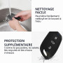 kwmobile Coque clé de Voiture Compatible avec MG 3-Touches ZS MG4 MG5 MG6 Accessoire clé Voiture - Protection étui Souple en Sil