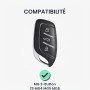 kwmobile Coque clé de Voiture Compatible avec MG 3-Touches ZS MG4 MG5 MG6 Accessoire clé Voiture - Protection étui Souple en Sil