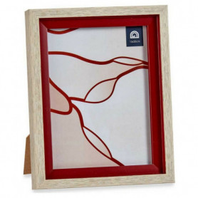 Cadre photo Rouge Marron Verre Bois Plastique (18,8 x 2 x 24 cm) 16,99 €
