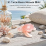 NQEUEPN Moule en Silicone Tortue pour la Création de Résine | Moule Réaliste Tortue Marine 3D pour la Création Décorations Table