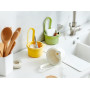 Abiyou 3PCS Passoire à Bouton Pression, Passoire Suspendue pour Évier de Cuisine, Passoire de Lavabo Amovible en Silicone, Crépi