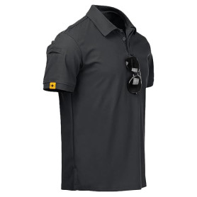 JACKETOWN Polo Hommes Manches Courtes Séchage Rapide Polos pour Hommes Patte de Golf Tennis T-Shirts Sport Chemise Basic Regular