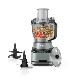 Ninja PrecisionPro Robot culinaire 2,1L, Pour Pizza et Pain, Noir | 4 programmes auto, Réglages manuels possible, trancher des l