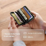 Porte-Cartes en Aluminium, Protection RFID. Modèle: Stockholm Original | Accès instantané aux cartes. Ouverture d'une seule main