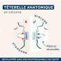 BIOLANE - Tétines anatomiques animaux - Sucettes extra-fines - 0 à 6 mois- Jaune et Beige - Téterelle plate et réversible- Confo