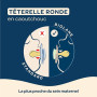 BIOLANE - Tétines Rondes de Nuit 0-6 Mois - Sucettes Beige & Marron | Phosphorescentes, Téterelle extra-fines en caoutchouc natu