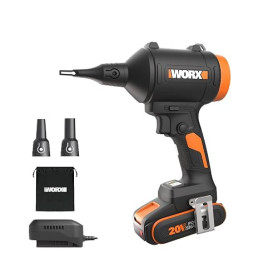 WORX 20V souffleur de poussière sans Fil avec Moteur sans balais | dépoussiéreur électrique pour le nettoyage, gonfleur de matel