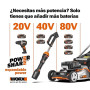 WORX 20V souffleur de poussière sans Fil avec Moteur sans balais | dépoussiéreur électrique pour le nettoyage, gonfleur de matel