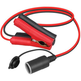Prise allume-cigare 12V 24V à clip de batterie crocodile Type de batterie directe Longueur 50cm Câble adaptateur 14AWG 20A