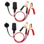 LANMINGLEL Briquet de Batterie Adaptateur 18AWG,12V Briquet de Cigarette Prise Femelle de Batterie Alligator Clips,Câble d'exten