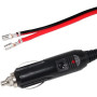 Allume Cigares Fiche, 12V - 24V Adaptateur Allume-Cigare avec Câble, Prise Allume Cigare avec 10A Fusible pour Voiture Camion pr