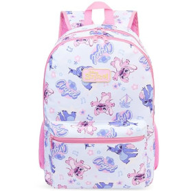 Get Trend Disney Stitch et Angel Sac a Dos Fille, Bretelle Réglable et Fermeture Eclair Cartable Enfant Sport ou Voyage, Cadeau