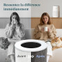 Levoit Purificateur d'Air Filtre HEPA 99,97% 7W Chambre Silencieux Blanc | contre Allergies et Odeurs, avec Éponge d'Aromathérap