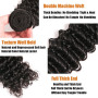 Poutpoutm Deep Wave Bundles Human Hair Tissage Cheveux Extensions De Cheveux Humains Tressés Naturels Extensions 3 Bundles 50g/p