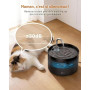 GIOTOHUN Fontaine a Eau Chat: Fontaine à Eau pour Chat | 2L Noir Silencieuse Distributeur Chat avec Robinet - Deux Modèles de Dé