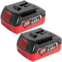 Dosctt 2 X 8000mAh Compatible pour Bosch Professional 18V System Batterie GBA, ne s'applique Pas à Toutes Les Batteries et Tous
