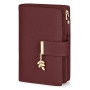 LUROON Portefeuille Femme Cuir, Petit Porte Monnaie Femme RFID Blocage Portefeuille Femme Petit Format avec Grand Compartiment à