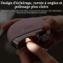 Coupe Ongle Electrique avec Lumière LED, 2 En 1 Coupe Ongle Lime Électrique, Coupe-Ongles Automatique Professionnel,2 Vitesses,R