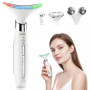 Appareil Anti Rides Visage Massage: 4-en-1 Appareil Massage Visage EMS avec 4 Têtes de Massage, 3 Modes LED, Fonction Chaleur 45