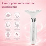 Appareil Anti Rides Visage Massage: 4-en-1 Appareil Massage Visage EMS avec 4 Têtes de Massage, 3 Modes LED, Fonction Chaleur 45