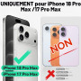TUCCH Étui pour iPhone 18 Pro Max/17 Pro Max 6,9" 5G, Rouge | Blocage RFID, Coque Amovible 2 en 1, Chargement sans Fil, Portefeu