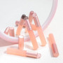 Ymapinc Lot de 4 pinceaux à lèvres réutilisables en silicone avec couvercle Rose