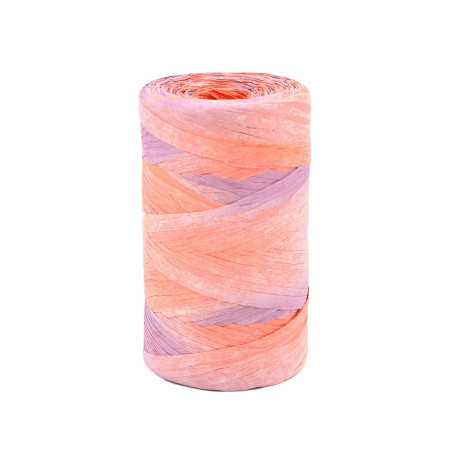 120 M Ruban en Papier de Raphia dégradé, 7mm Raphia Naturel Bobine Simple Torsion Corde de Papier, Ficelle de pour Emballage de 
