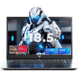 ACEMAGIC Ordinateur Portable 18,5 Pouces, Pc Portable avec Batterie 7000 mAh,Ryzen 4300U Fréquence Maximale 3,7 GHz, 16 Go Mémoi