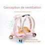 Sac à Dos Chat/Chien avec roulettes, Transparent et Respirant | 3 en 1 avec Chariot, Transporteur pour Animaux de Compagnie Char