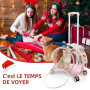 Sac à Dos Chat/Chien avec roulettes, Transparent et Respirant | 3 en 1 avec Chariot, Transporteur pour Animaux de Compagnie Char