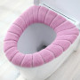 Lot de 4 housses de siège de toilette lavables en peluche pour salle de bain, douces et chaudes, lavables