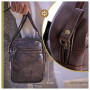 Coronel Tapiocca Bolso de Mano Para Hombre, Sac Bandoulière Noir