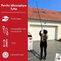 Phoenix - Perche télescopique pour pulvérisation en Hauteur - Compatible avec pulvérisateurs Pro Sprayer, Dorsal, Gladiator - Lo