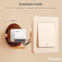 SONOFF Zigbee interrupteur Intelligent, Fonctionne Avec Alexa & Google Home, 4 Pack, NéCessite Une Passerelle Zigbee, NéCessite