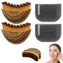 TRMPLX Set Brosse drainage lymphatique visage - 2 brosses de massage en fibres naturelles, outil pour dégonfler le visage et sti