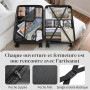 LEADZM Set de 3 Valises en PP, Valise Grande Taille & Cabine (Noir) | 4x plus résistante, Résiste au froid jusqu’à -35°C, Surfac