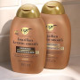 OGX Shampooing + Après-Shampooing Lissant Kératine Brésilienne, 2x385 ml | Rend les cheveux lisses et doux dès la 1ère utilisati