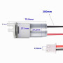 RUNCCI-YUN 2Pcs DC 12V 370 Mini Pompe auto-amorçante Eau à Membrane à Vide électrique Micro pour Machine à thé AquariumWater Coo