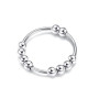 YADOCA Bague Anti Stress Femme Argent 925 Bague Anti Stress Enfant Fille | Argent Sterling 925 Fidget Bague Anxiete Anneau Spinn