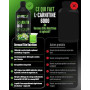GEN GERMAN ELITE NUTRITION L-Carnitine 6000 Liquid - 1000 ml | Crazy Apple - Extra haute dose avec 6000 mg de L-Carnitine pure -