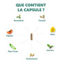 Digestic - Laxatif contre la constipation, 60 capsules, 100% naturel, Nettoie, Detox purifie le colon, Soulage les ballonnements