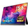 Yodoit Écran Portable 15.6", 1920 × 1080 FHD Moniteur avec Béquille IPS 100% SRGB Display HDMI USB Type C avec Haut-parleurs Int
